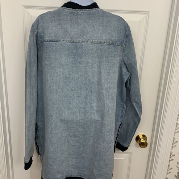 Emory Park size medium VINTAGE oversized denim jacket with front snap closure - Picture 6 of 15